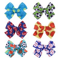 Spring And Summer Printing Bow Hairpin Cute Girl Tie Ponytail Headdress Wholesale main image 1