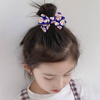 Spring And Summer Printing Bow Hairpin Cute Girl Tie Ponytail Headdress Wholesale main image 4