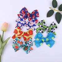 Spring And Summer Printing Bow Hairpin Cute Girl Tie Ponytail Headdress Wholesale main image 6