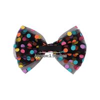 Wholesale Large Bow Hairpin Retro Chiffon Mesh Hairpin Polka Dot Hair Accessories main image 5