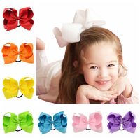 Children's Hair Clips Multicolor Alice Flower Bow Hair Tie 6 Inch Hair Tie main image 2