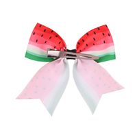 European And American Fruit Print Bow-knot Duckbill Clip Children's Hairpin main image 6