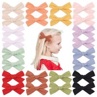 Korean Wrinkle Cloth Bow Hairpin Student Baby Hair Accessories Wholesale main image 2