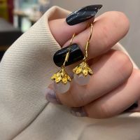 Fashion Floral Retro High-quality Chalcedony Earrings main image 5