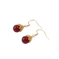 Fashion Floral Retro High-quality Chalcedony Earrings main image 6
