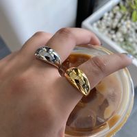 Fashion Simple Solid Color Geometric Open Alloy Opening Ring main image 4
