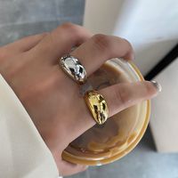 Fashion Simple Solid Color Geometric Open Alloy Opening Ring main image 5