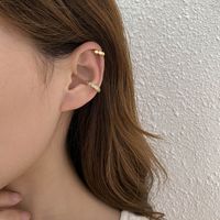 French Luxury Zircon No Pierced Ear Clip Simple Diamond-shaped Earring main image 1