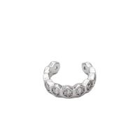 French Luxury Zircon No Pierced Ear Clip Simple Diamond-shaped Earring main image 6