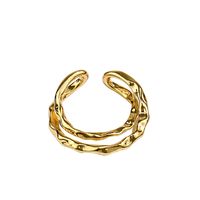 Bamboo Creative Fine Simple Geometric Solid Color Simple Ring main image 6