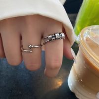 Fashion Simple Geometric Opening Simple Hollow Star Pattern Finger Ring main image 1