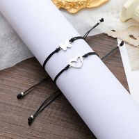 New Stainless Steel Butterfly Woven Bracelet European And American Creative Back To School Card Bracelet main image 3