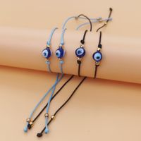 Glass Bead Woven Bracelet Creative Demon Eye Couple Card Bracelet 2-piece Set Of Hand Strap main image 6