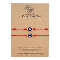 Simple Style Devil's Eye Plastic Resin Rope Braid Unisex Bracelets main image 4