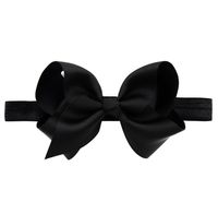 European And American Children's Handmade Solid Color Alice Flower Bow Baby Headband sku image 4