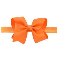 European And American Children's Handmade Solid Color Alice Flower Bow Baby Headband sku image 9