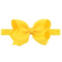 European And American Children's Handmade Solid Color Alice Flower Bow Baby Headband sku image 10