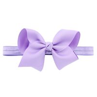 European And American Children's Handmade Solid Color Alice Flower Bow Baby Headband sku image 24