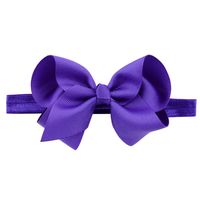 European And American Children's Handmade Solid Color Alice Flower Bow Baby Headband sku image 25