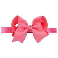 European And American Children's Handmade Solid Color Alice Flower Bow Baby Headband sku image 26