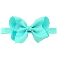 European And American Children's Handmade Solid Color Alice Flower Bow Baby Headband sku image 33