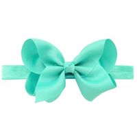 European And American Children's Handmade Solid Color Alice Flower Bow Baby Headband sku image 34