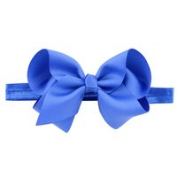 European And American Children's Handmade Solid Color Alice Flower Bow Baby Headband sku image 35