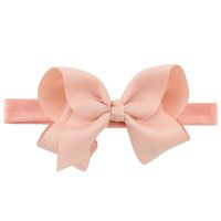 Children's Handmade Solid Color Flower Bow Baby Headband Wholesale sku image 8