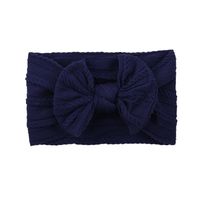 European And American Children's Solid Color Elastic Bow Headband Wholesale sku image 2