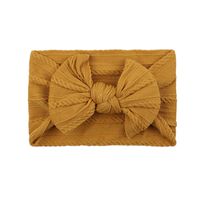 European And American Children's Solid Color Elastic Bow Headband Wholesale sku image 3