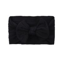 European And American Children's Solid Color Elastic Bow Headband Wholesale sku image 4