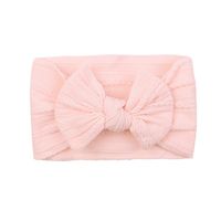 European And American Children's Solid Color Elastic Bow Headband Wholesale sku image 5