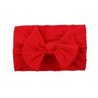 European And American Children's Solid Color Elastic Bow Headband Wholesale sku image 6