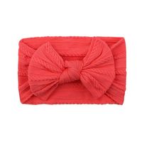 European And American Children's Solid Color Elastic Bow Headband Wholesale sku image 7