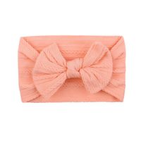 European And American Children's Solid Color Elastic Bow Headband Wholesale sku image 8