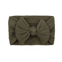 European And American Children's Solid Color Elastic Bow Headband Wholesale sku image 11