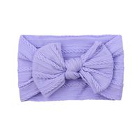 European And American Children's Solid Color Elastic Bow Headband Wholesale sku image 14