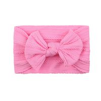 European And American Children's Solid Color Elastic Bow Headband Wholesale sku image 15