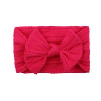 European And American Children's Solid Color Elastic Bow Headband Wholesale sku image 17