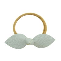 Leather Bow Exquisite Hair Tie Girl Cute Headband Rubber Band Headdress sku image 11