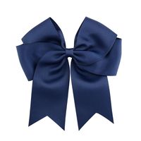 6 Inch Ribbed Satin Ribbon Fishtail Double-layer Streamer Bow Children's Hair Accessories sku image 2