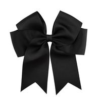6 Inch Ribbed Satin Ribbon Fishtail Double-layer Streamer Bow Children's Hair Accessories sku image 6