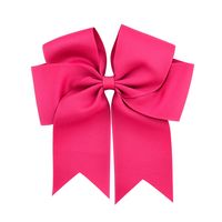 6 Inch Ribbed Satin Ribbon Fishtail Double-layer Streamer Bow Children's Hair Accessories sku image 15