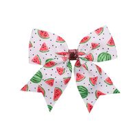European And American Fruit Print Bow-knot Duckbill Clip Children's Hairpin sku image 2