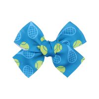 Spring And Summer Printing Bow Hairpin Cute Girl Tie Ponytail Headdress Wholesale sku image 2