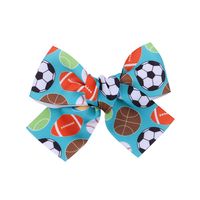 Spring And Summer Printing Bow Hairpin Cute Girl Tie Ponytail Headdress Wholesale sku image 6