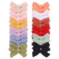 Korean Wrinkle Cloth Bow Hairpin Student Baby Hair Accessories Wholesale sku image 1