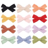 Korean Wrinkle Cloth Bow Hairpin Student Baby Hair Accessories Wholesale sku image 14