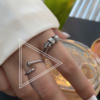Fashion Simple Geometric Opening Simple Hollow Star Pattern Finger Ring sku image 1
