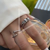 Fashion Simple Geometric Opening Simple Hollow Star Pattern Finger Ring sku image 2